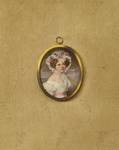 Portrait of a young Viennese woman  av after Moritz Michael Daffinger
