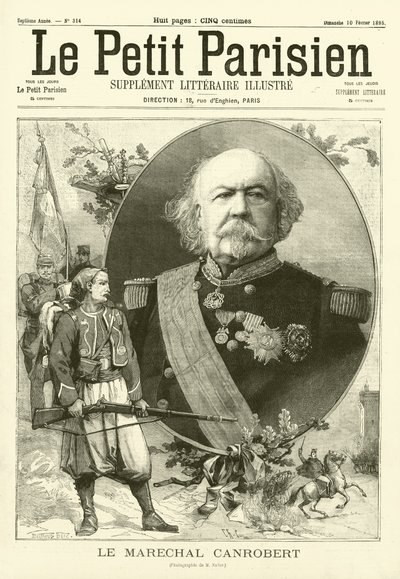 Marskalk Canrobert, fransk soldat av after Nadar