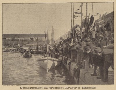 President Kruger av Transvaal anländer till Marseille av after Nadar