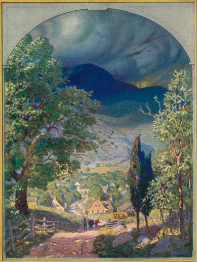 Illustration för Rip Van Winkle av after Newell Convers Wyeth