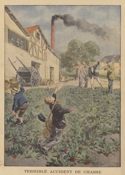 En fruktansvärd jaktolycka av after Oswaldo Tofani