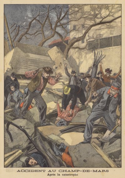 Olycka i Champ-de-Mars, Paris av after Oswaldo Tofani