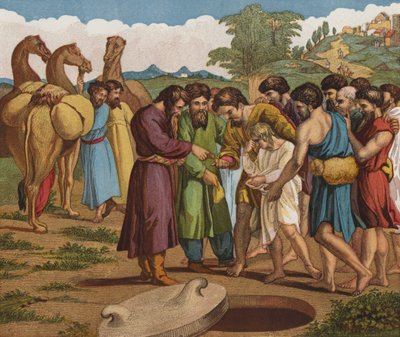 Josef såldes av sina bröder av after Raphael