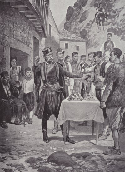 En montenegrinsk påsksed av after Richard Caton II Woodville