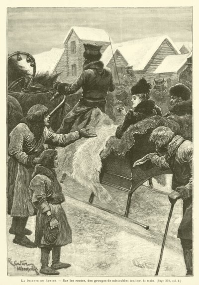 Svält i Ryssland av after Richard Caton II Woodville