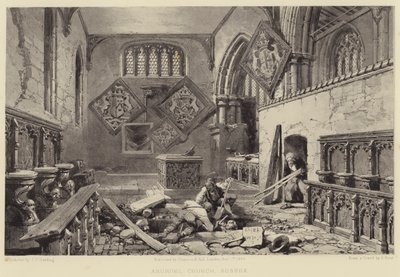 Arundel Church, Sussex av Samuel (after) Prout