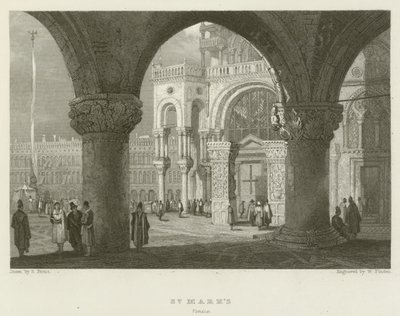 St Marks, Venedig av Samuel (after) Prout