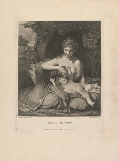 Bacchus födelse av after Sir Joshua Reynolds