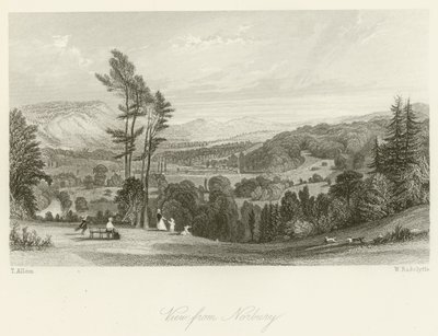 Utsikt från Norbury av after Thomas Allom