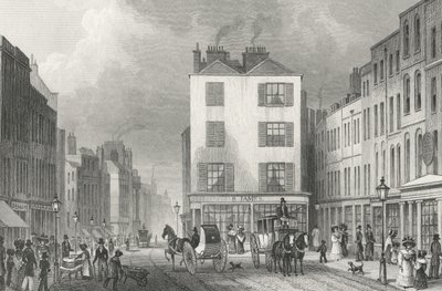 Middle Row Holborn, 1830 av Thomas Hosmer after Shepherd