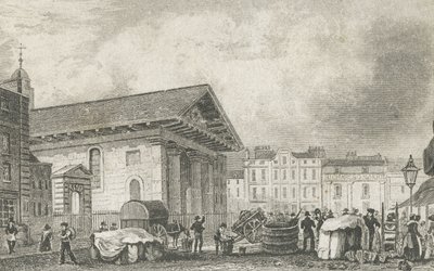 St Pauls Covent Garden, ca 1810 av Thomas Hosmer after Shepherd
