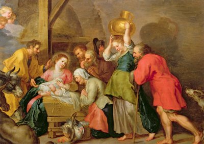 Tillbedjan av Magi av after Veronese