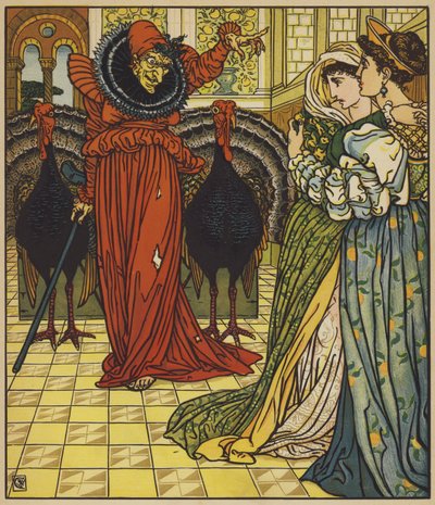 Utseendet av öknens älva av after Walter Crane