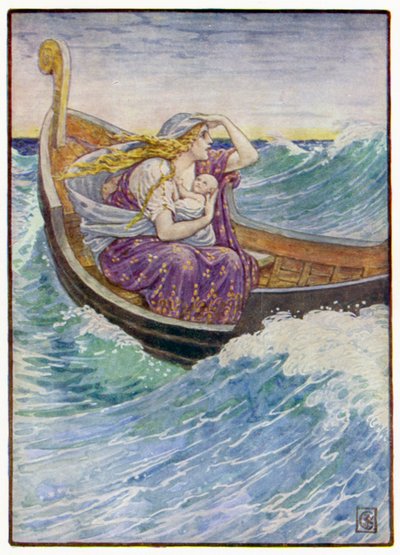 Under två dagar och två nätter slängdes båten hit och dit av after Walter Crane