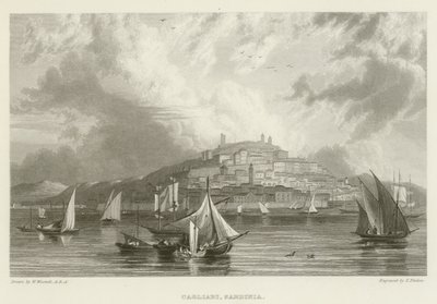 Cagliari, Sardinien av William after Westall
