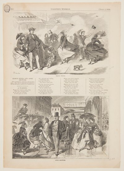 Marsvindar och aprilskurar av Winslow Homer