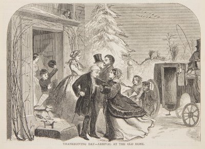 Thanksgiving Day – Ankomst till det gamla hemmet av Winslow Homer