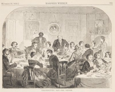 Thanksgiving Day – Middagen av Winslow Homer