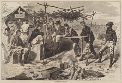 Thanksgiving i lägret av Winslow Homer