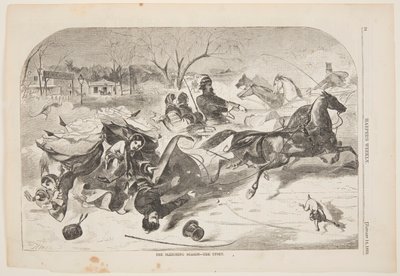 Slädsäsongen – The Upset av Winslow Homer
