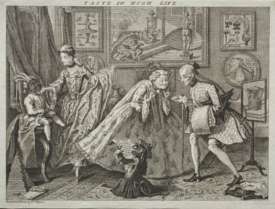 Smak på High Life av after a design by William Hogarth