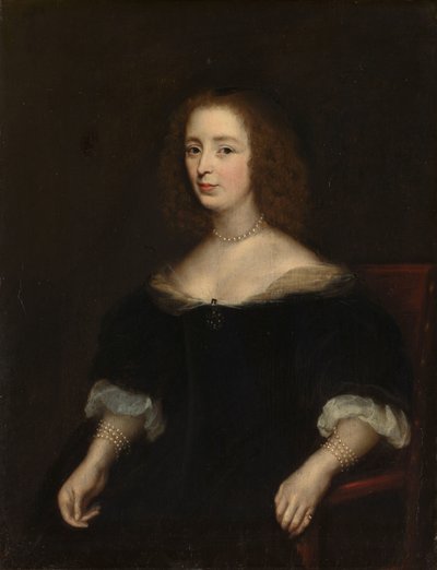 Porträtt av Anna van den Corput (1599-1645). Hustru till Jacob de Witt av anonymous (copy after)