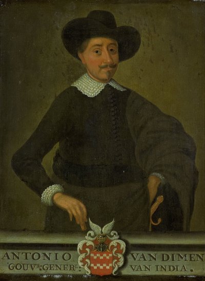 Porträtt av Antonio van Diemen, generalguvernör i Nederländska Ostindien av anonymous (copy after)