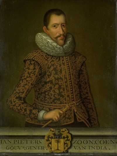 Porträtt av Jan Pietersz Coen, generalguvernör i Nederländska Ostindien av anonymous (copy after)