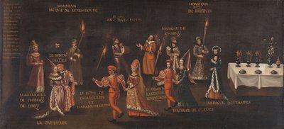 Fasanlöftet (Philip den gode och Isabella vid fasanfesten i Lille 1454) av anonymous (copy after)