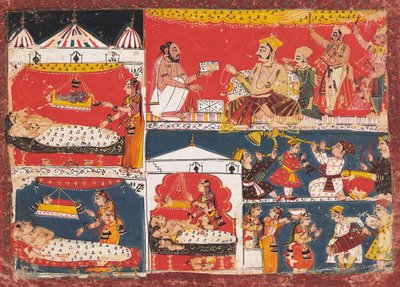 Ayodhya firar Rama och hans bröders födelse av anonymous 