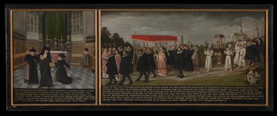 Helande och procession mot pesten 1604 av anonymous 