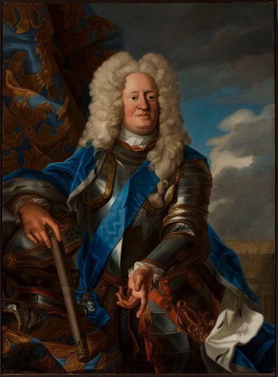 Porträtt av Augustus William av Brunswick av anonymous 