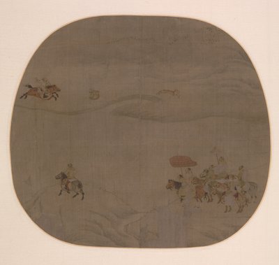 Höstjakten av attributed to Chen Juzhong