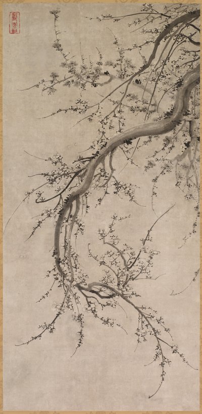 Prunus av attributed to Kano Einō