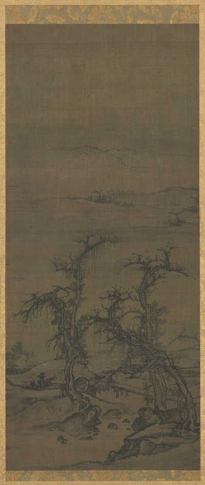 Att bära en Qin på ett besök av attributed to Luo Zhichuan
