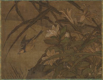 Fåglar och blommor av attributed to Sesshū Tōyō