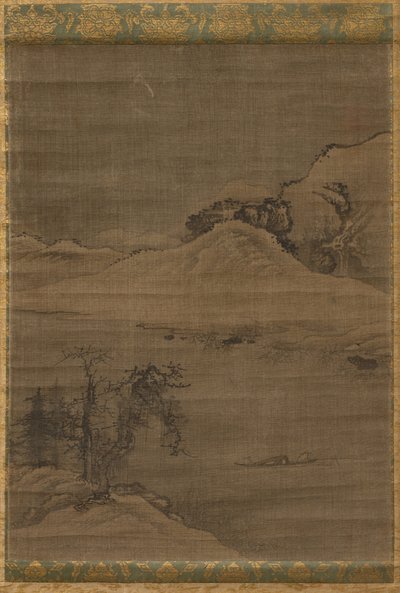 Landskap med fiskare av attributed to Yi Bul hae