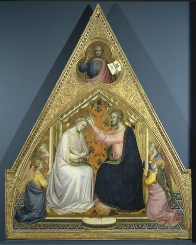 Jungfruns kröning (tempera och bladguld på panel) av c.1370 1425 Lorenzo Monaco