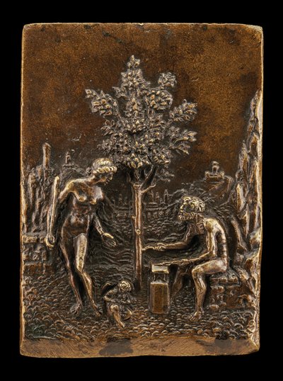 Venus, Cupid och Vulcan av called Riccio Andrea Briosco