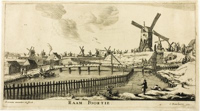 Raam Gate, från De åtta stadsportarna i Amsterdam av called Zeeman Reinier Nooms