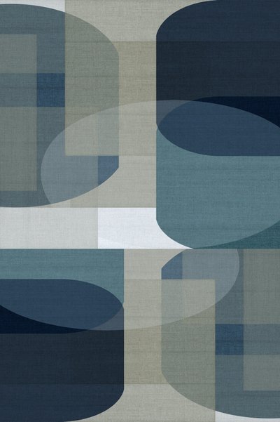 Abstrakt blå geometri av cartissi