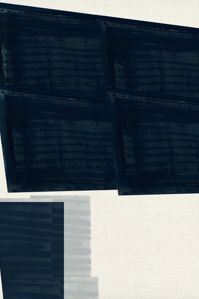 Abstrakt blå geometri av cartissi