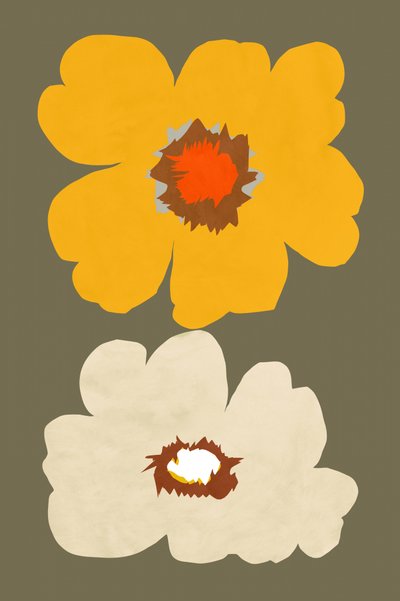 Abstrakta blommor av cartissi
