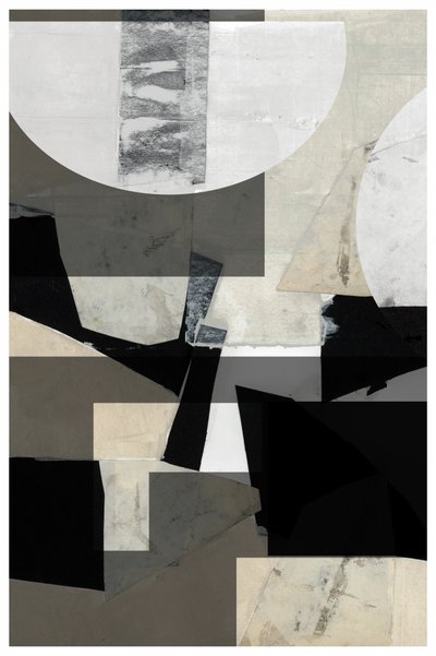 Abstrakt geometrisk collage av cartissi