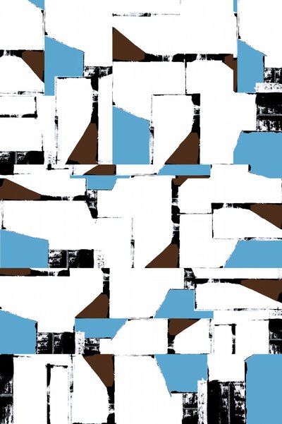 Abstrakt geometrisk collage av cartissi
