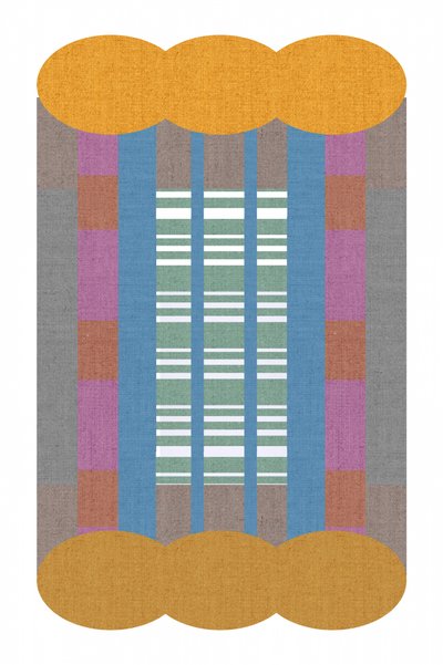 Färgglad geometrisk textil av cartissi