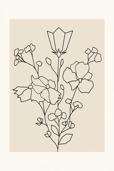 Eleganta blommönster av cartissi