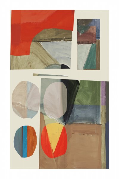 Geometrisk färgcollage av cartissi