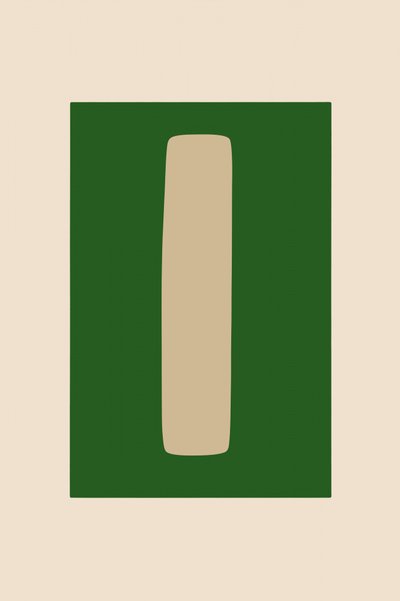 Minimalistisk grön form av cartissi
