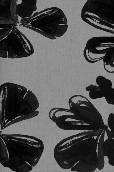 Moderna svarta blommor av cartissi